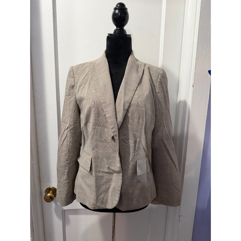 Calvin Klein Brown Plaid Blazer in‎ 10